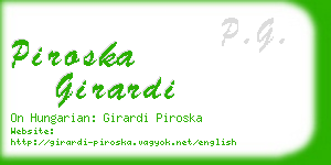 piroska girardi business card